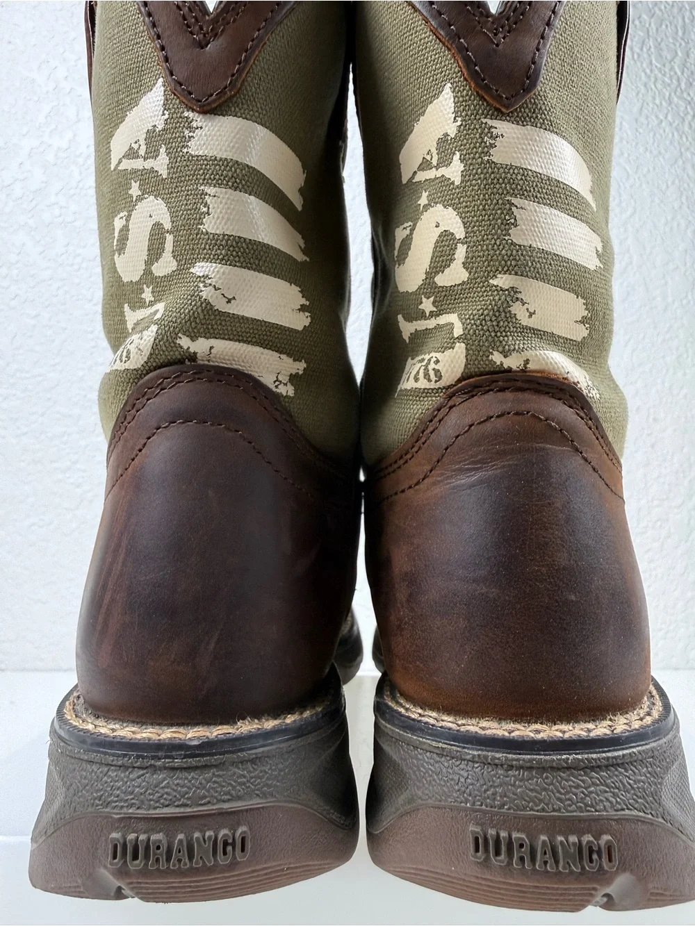 Durango Lil' Rebel USA Flag Army Western Cowboy Boots | Size 3M